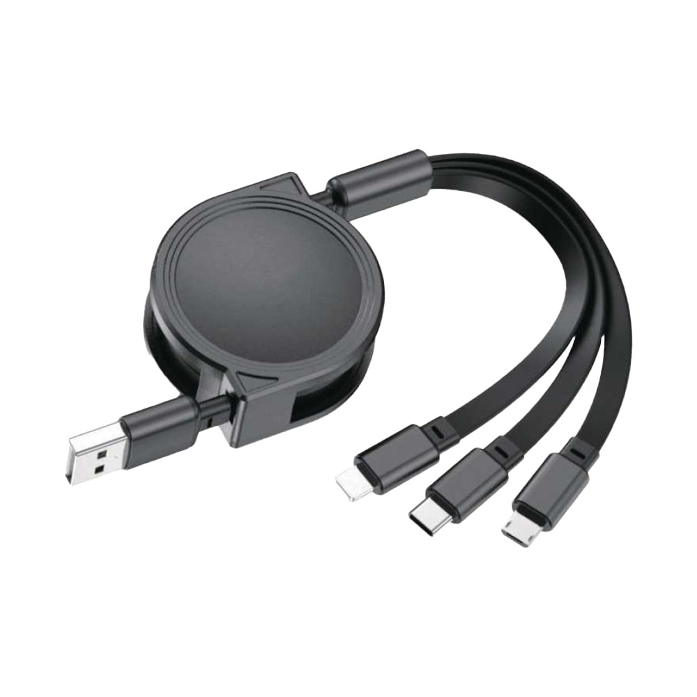 Picture of 3-in-1 Retractable Cable for iPhone and Samsung