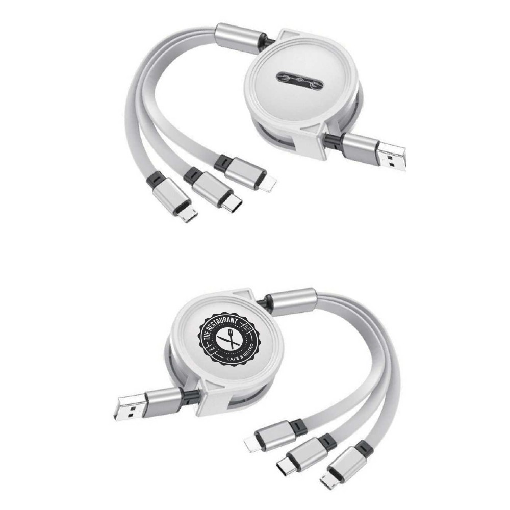 Picture of 3-in-1 Retractable Cable for iPhone and Samsung