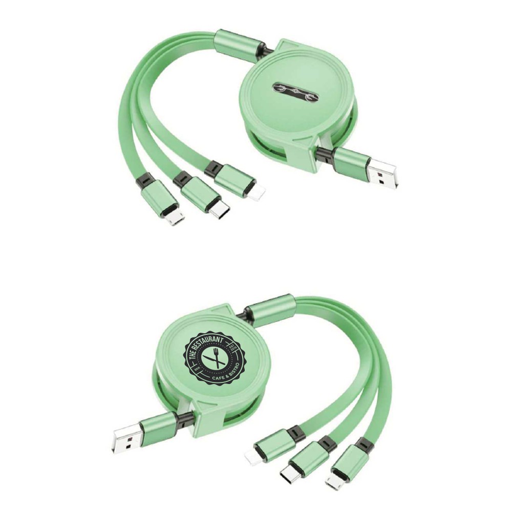 Picture of 3-in-1 Retractable Cable for iPhone and Samsung