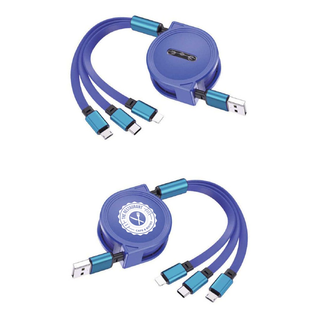 Picture of 3-in-1 Retractable Cable for iPhone and Samsung