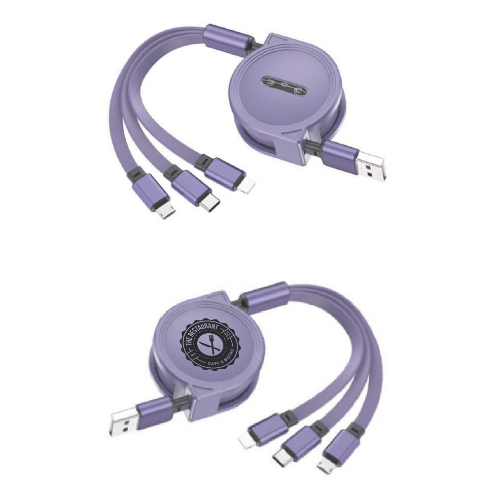 Picture of 3-in-1 Retractable Cable for iPhone and Samsung