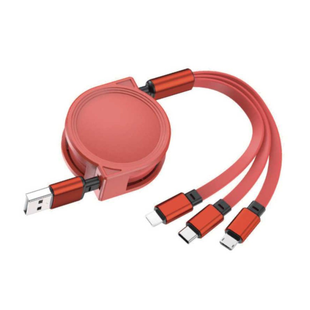Picture of 3-in-1 Retractable Cable for iPhone and Samsung