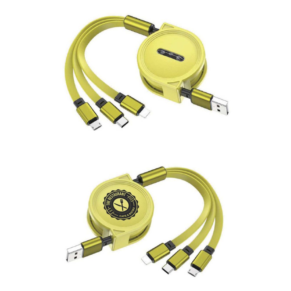 Picture of 3-in-1 Retractable Cable for iPhone and Samsung