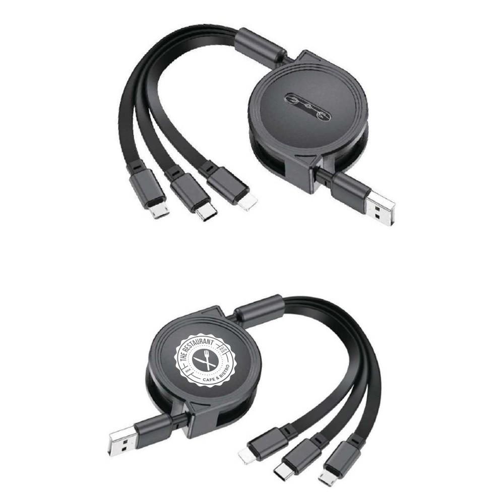 Picture of 3-in-1 Retractable Cable for iPhone and Samsung