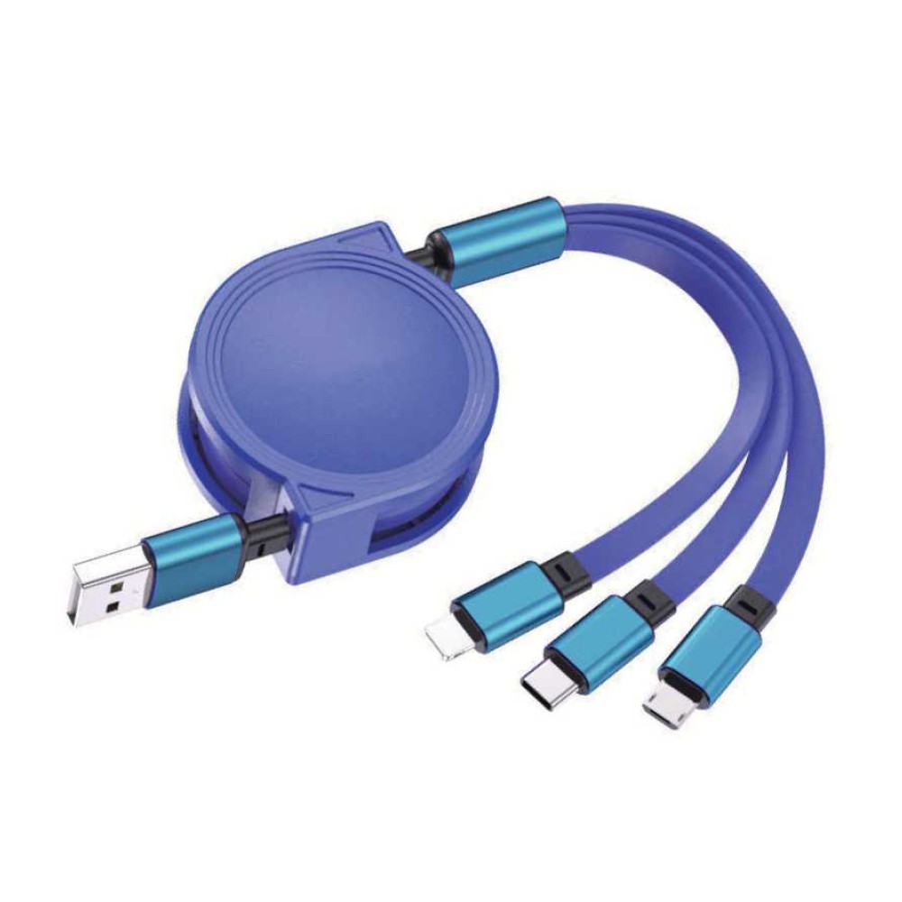 Picture of 3-in-1 Retractable Cable for iPhone and Samsung