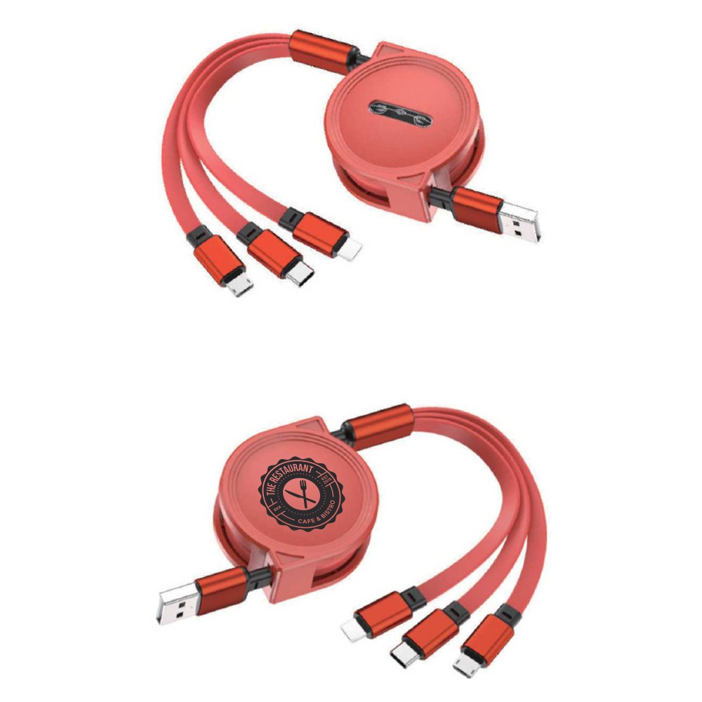 Picture of 3-in-1 Retractable Cable for iPhone and Samsung