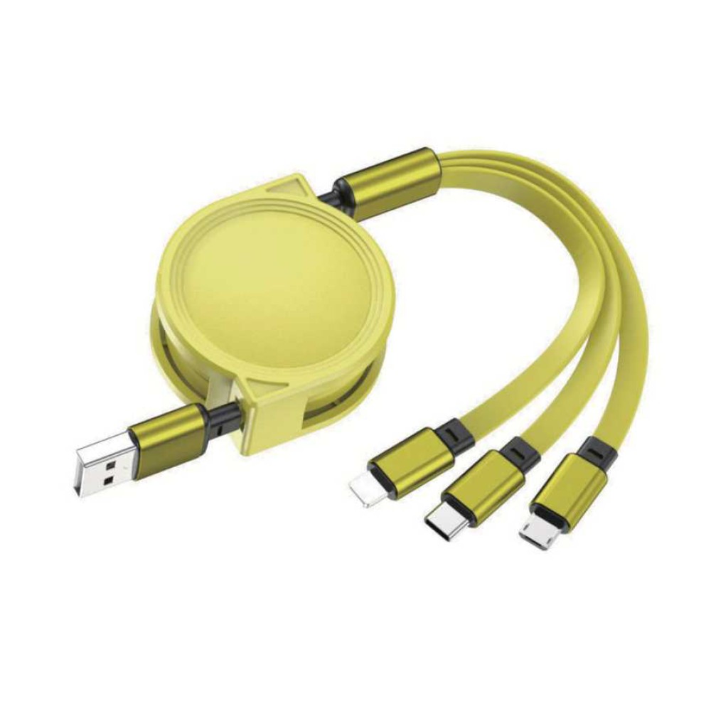 Picture of 3-in-1 Retractable Cable for iPhone and Samsung