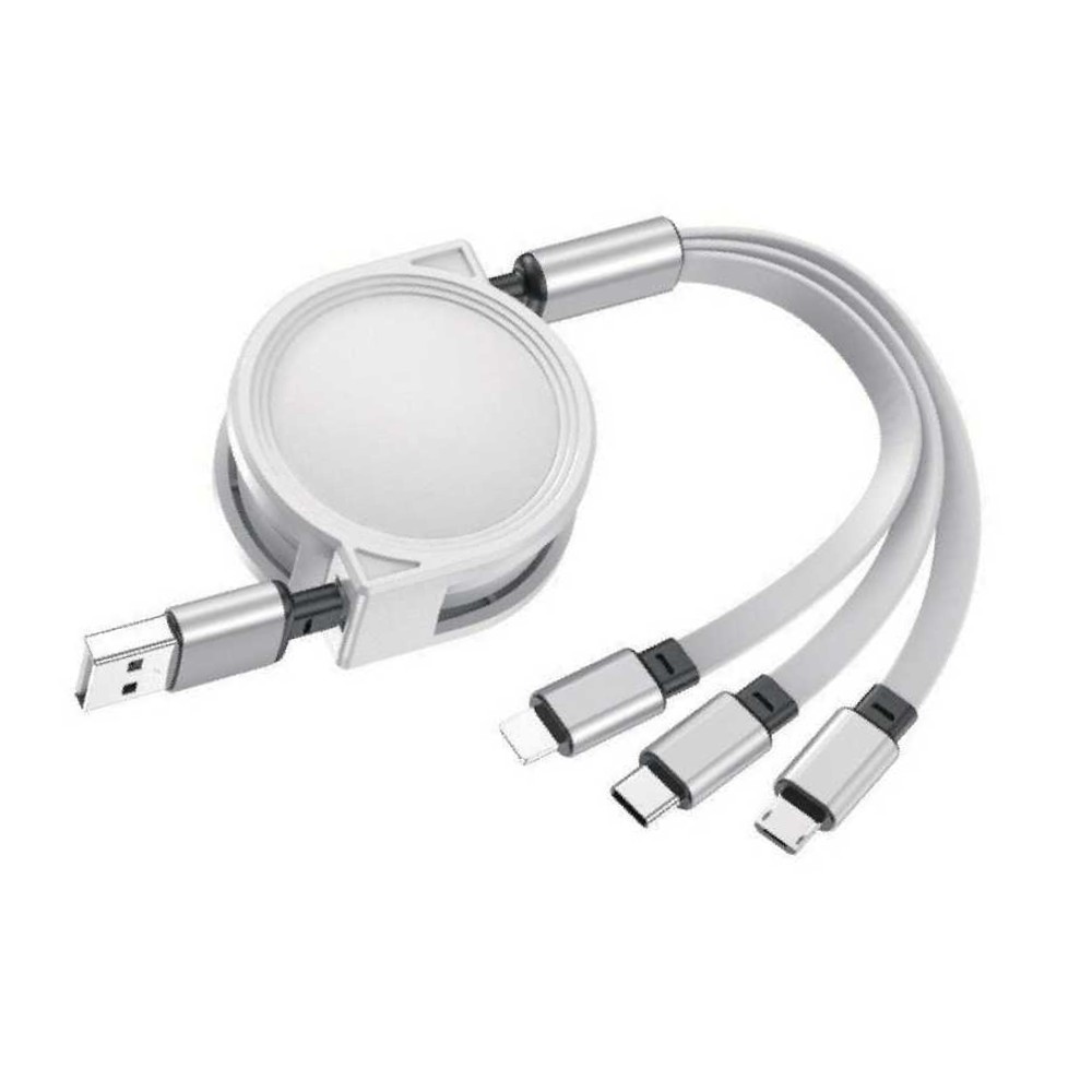 Picture of 3-in-1 Retractable Cable for iPhone and Samsung
