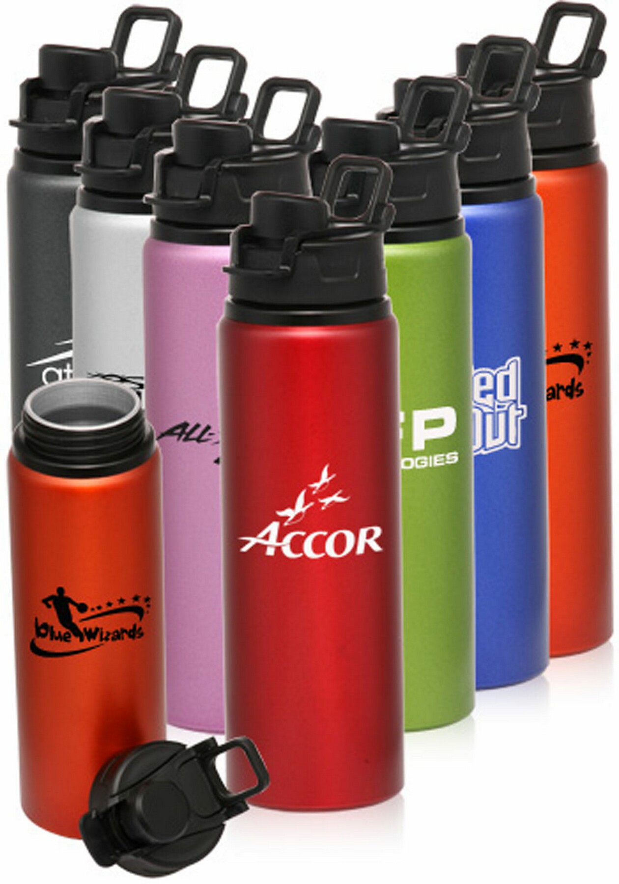 Picture of 26 Oz. Aluminum Water Bottle w/ Snap Lid