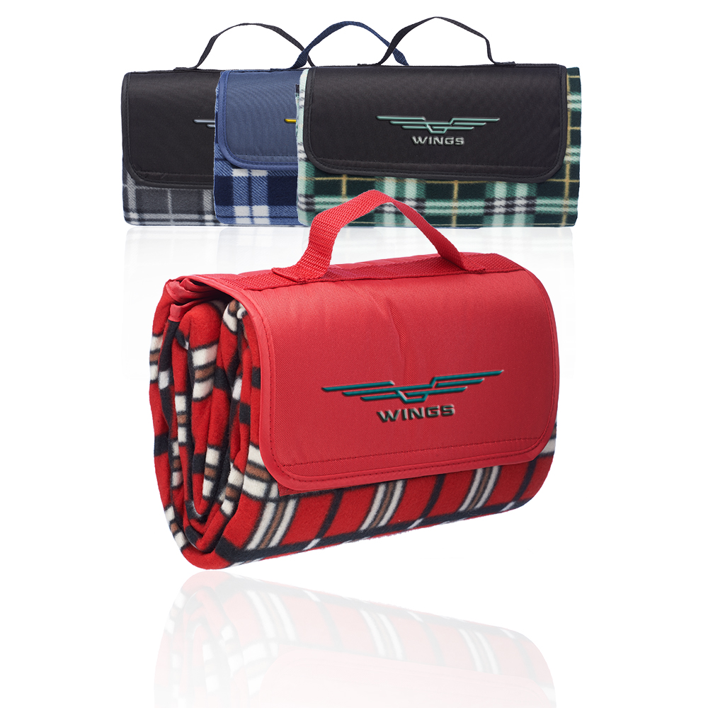 Picture of Yosemite Roll Up Picnic Blankets with PEVA Backing