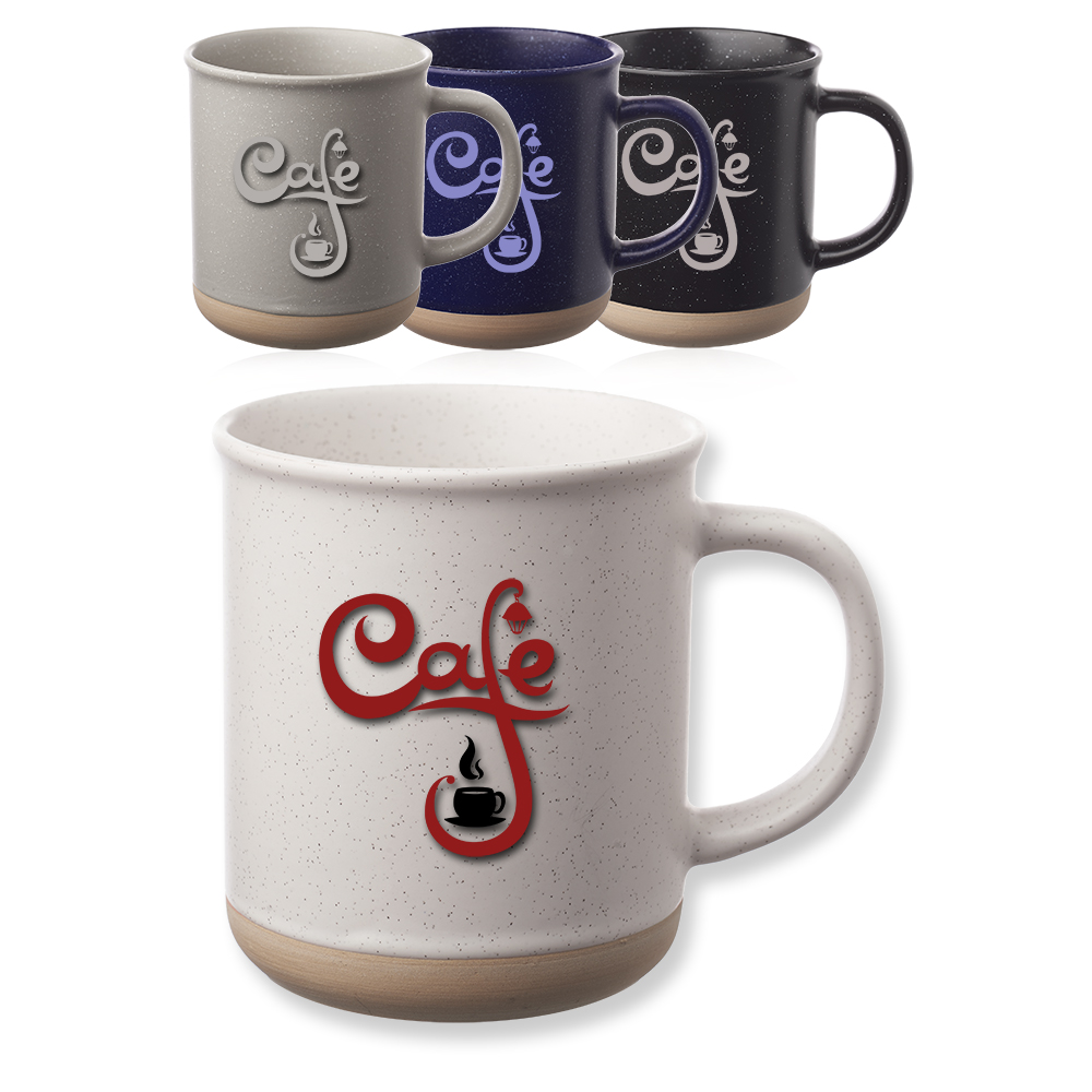 Picture of 13.5 oz. Aurora Speckled Clay Coffee Mugs