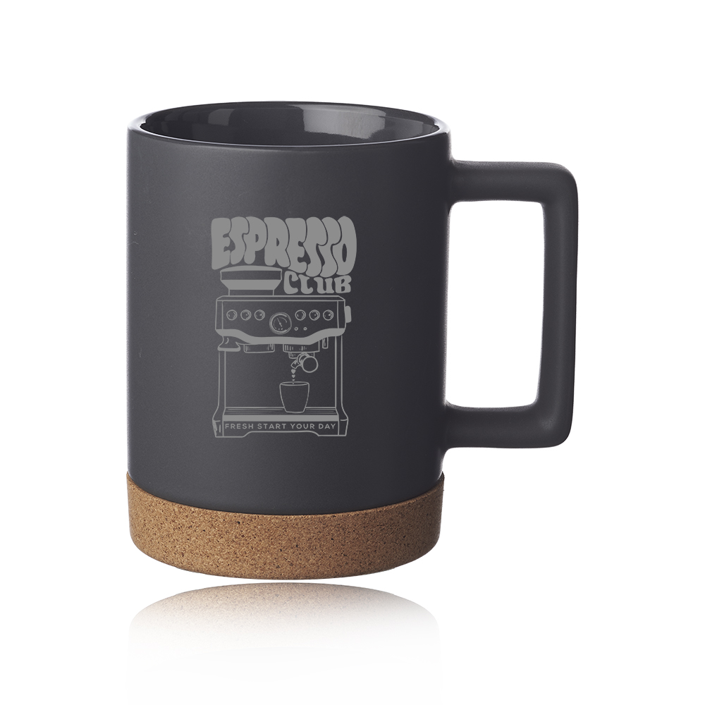 Picture of Caldwell 15 oz. Cork Base Ceramic Mugs
