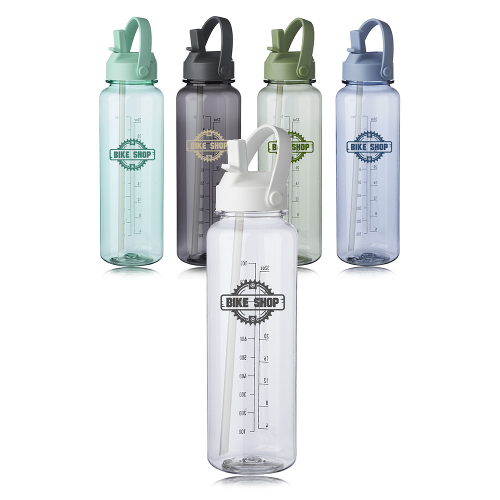 Picture of 40.5 oz. Stella Plastic Water Bottle with Measurements