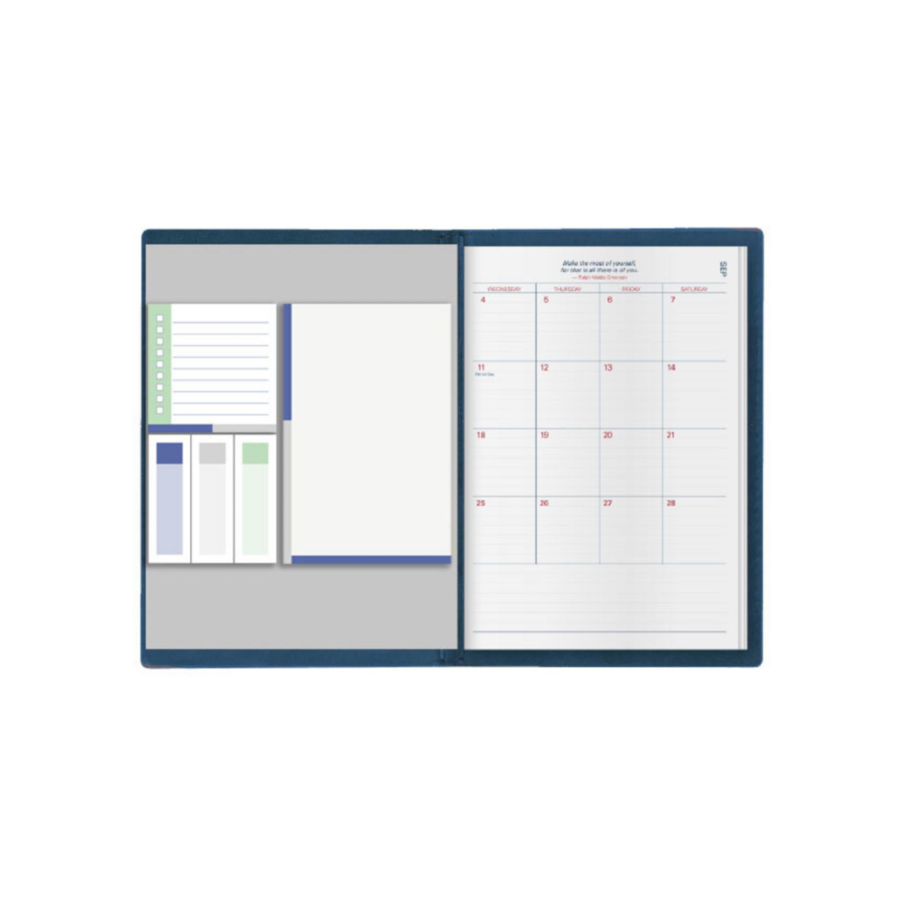 Picture of Genesis 7x10 Desk Planner Featuring Post-It® Notes