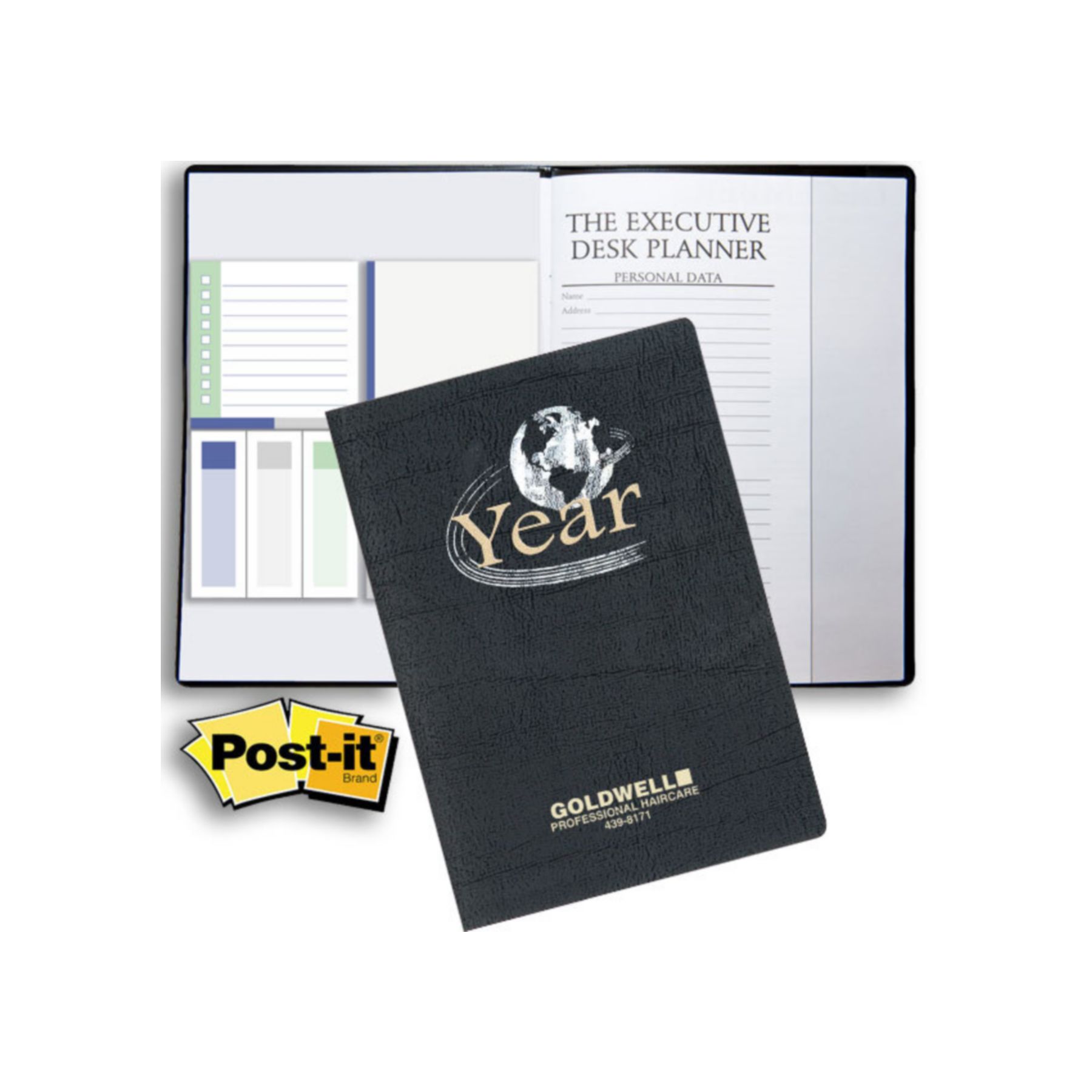 Picture of Genesis 7x10 Desk Planner Featuring Post-It® Notes