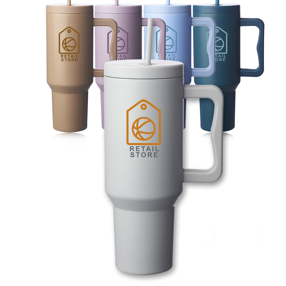 Picture of Madison 40 oz Tumbler with Handle and Straw Lid