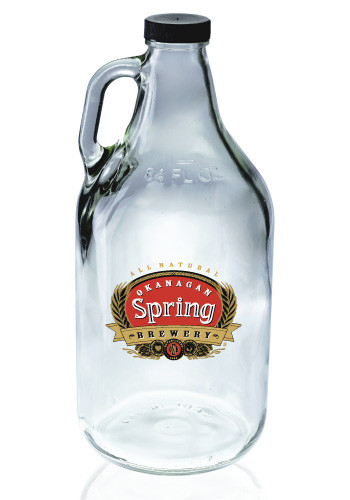Picture of 64 Oz. Clear Glass Beer Growler