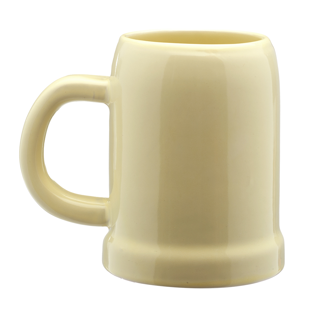 Picture of 24 oz. Beige Ceramic Beer Mugs