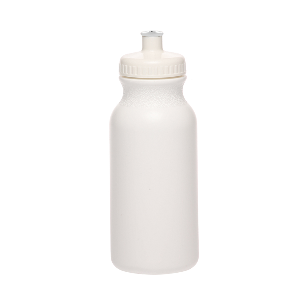 Picture of 20 Oz. White Super Value Sports Bottle w/ Ridged Cap