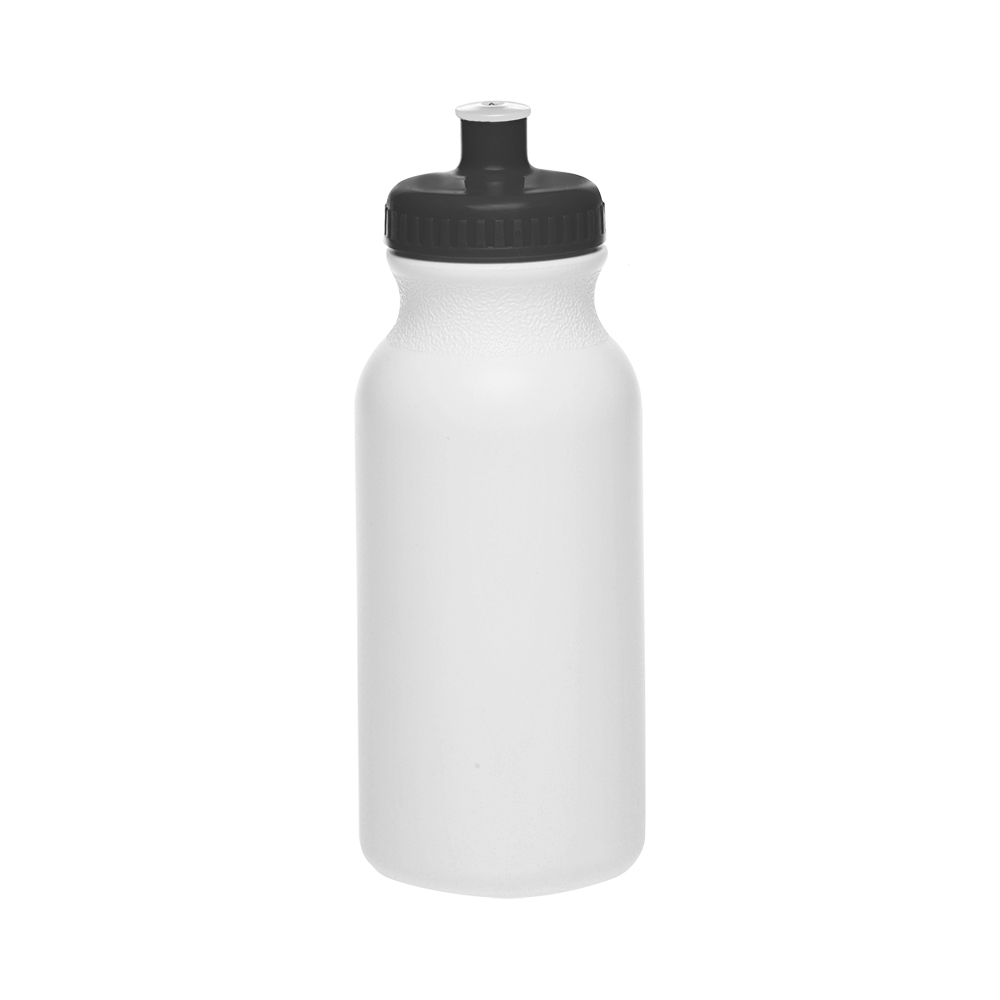 Picture of 20 Oz. White Super Value Sports Bottle w/ Ridged Cap