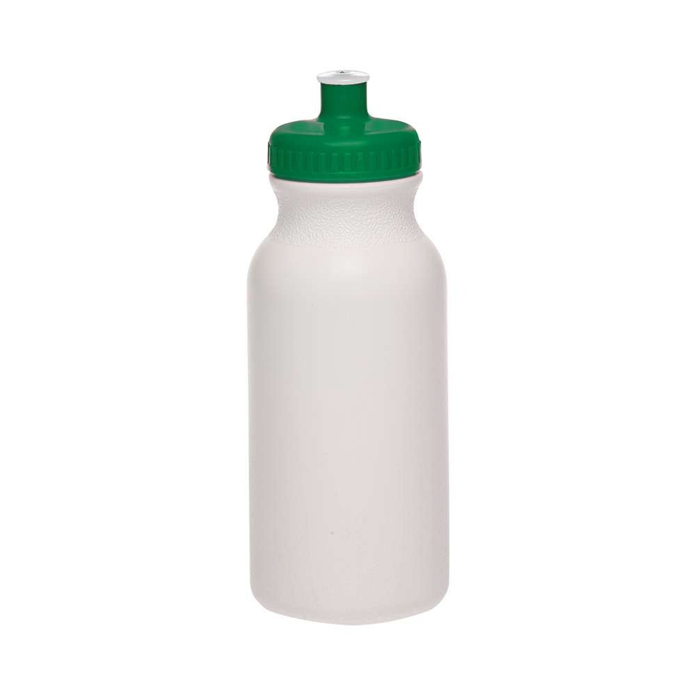 Picture of 20 Oz. White Super Value Sports Bottle w/ Ridged Cap