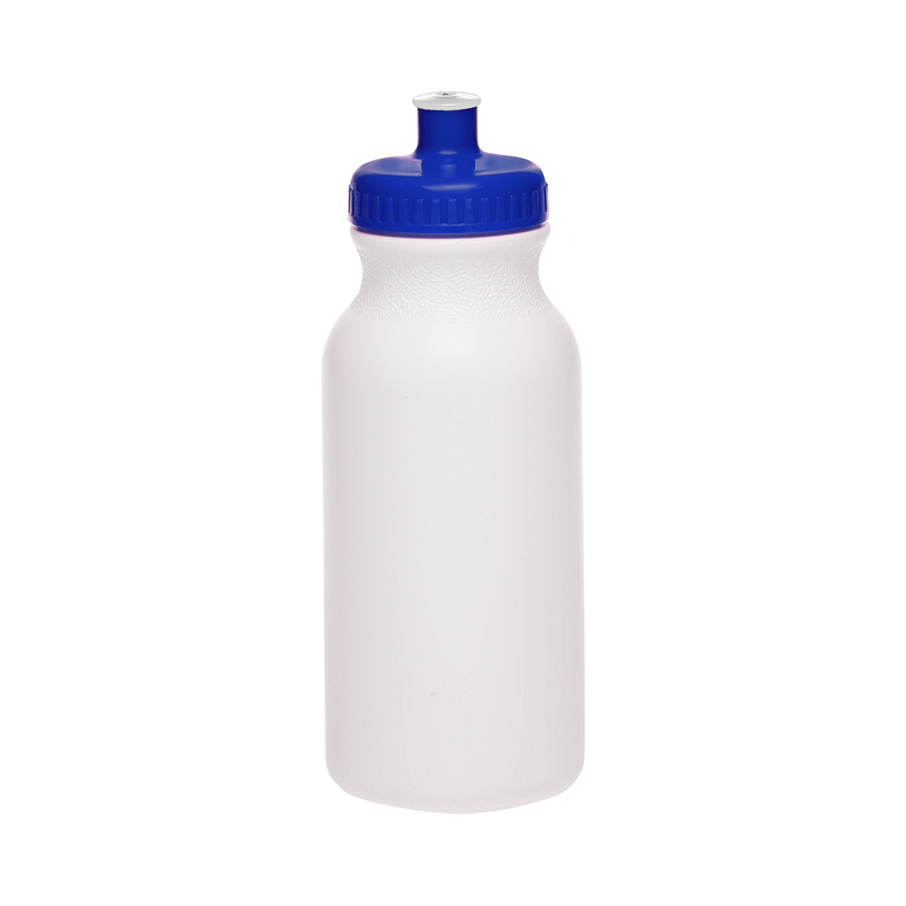 Picture of 20 Oz. White Super Value Sports Bottle w/ Ridged Cap