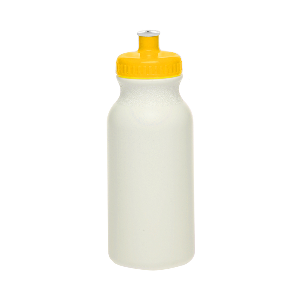 Picture of 20 Oz. White Super Value Sports Bottle w/ Ridged Cap