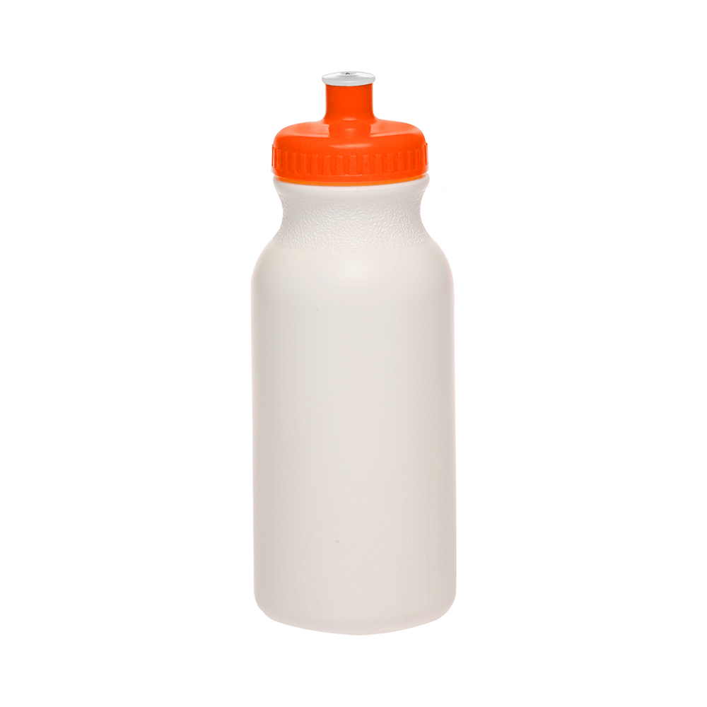Picture of 20 Oz. White Super Value Sports Bottle w/ Ridged Cap