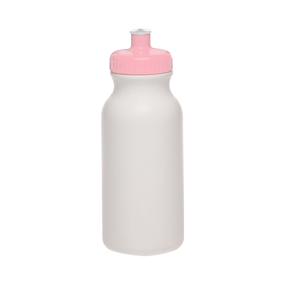 Picture of 20 Oz. White Super Value Sports Bottle w/ Ridged Cap