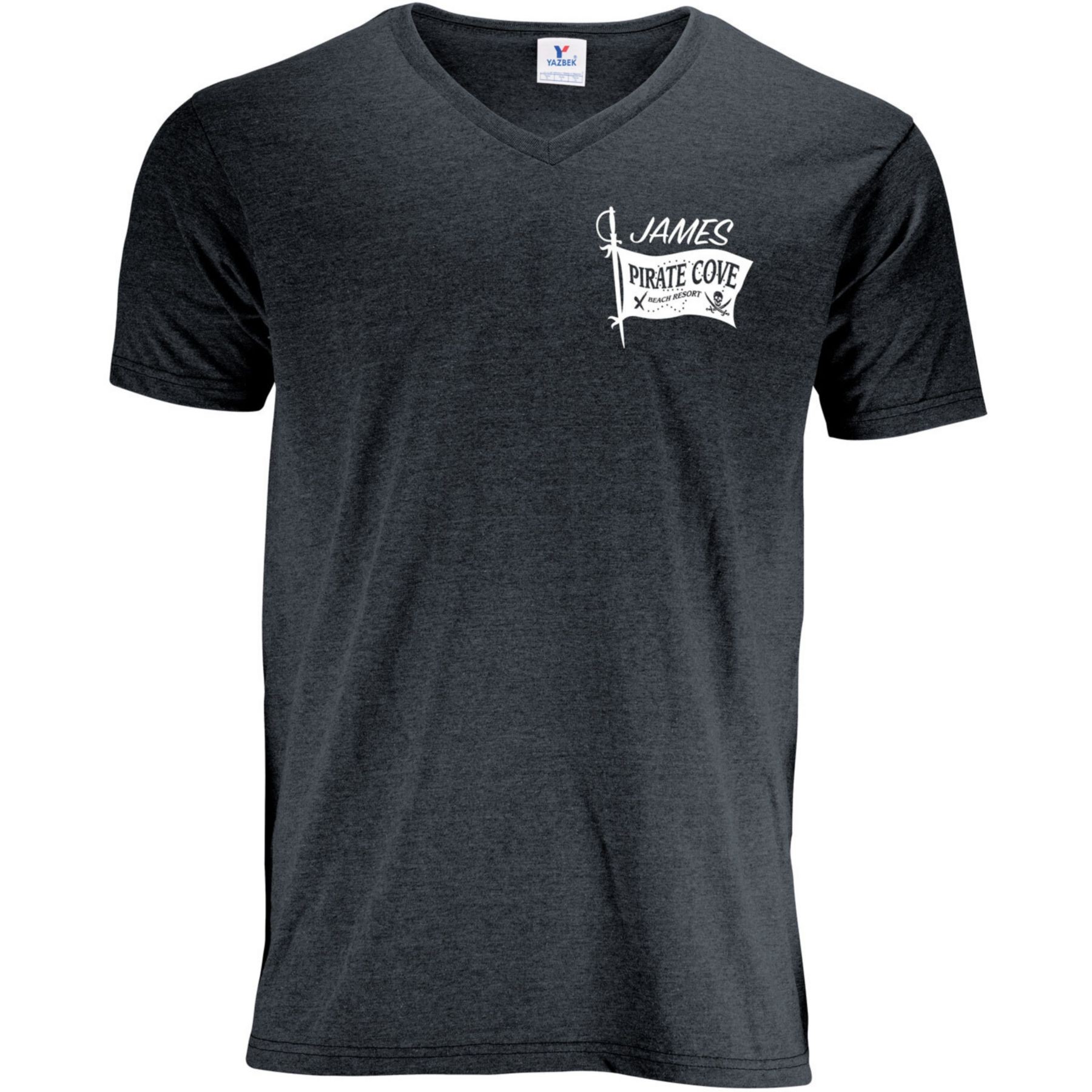 Picture of Men's 50/50 V-Neck T-Shirt Screen Print