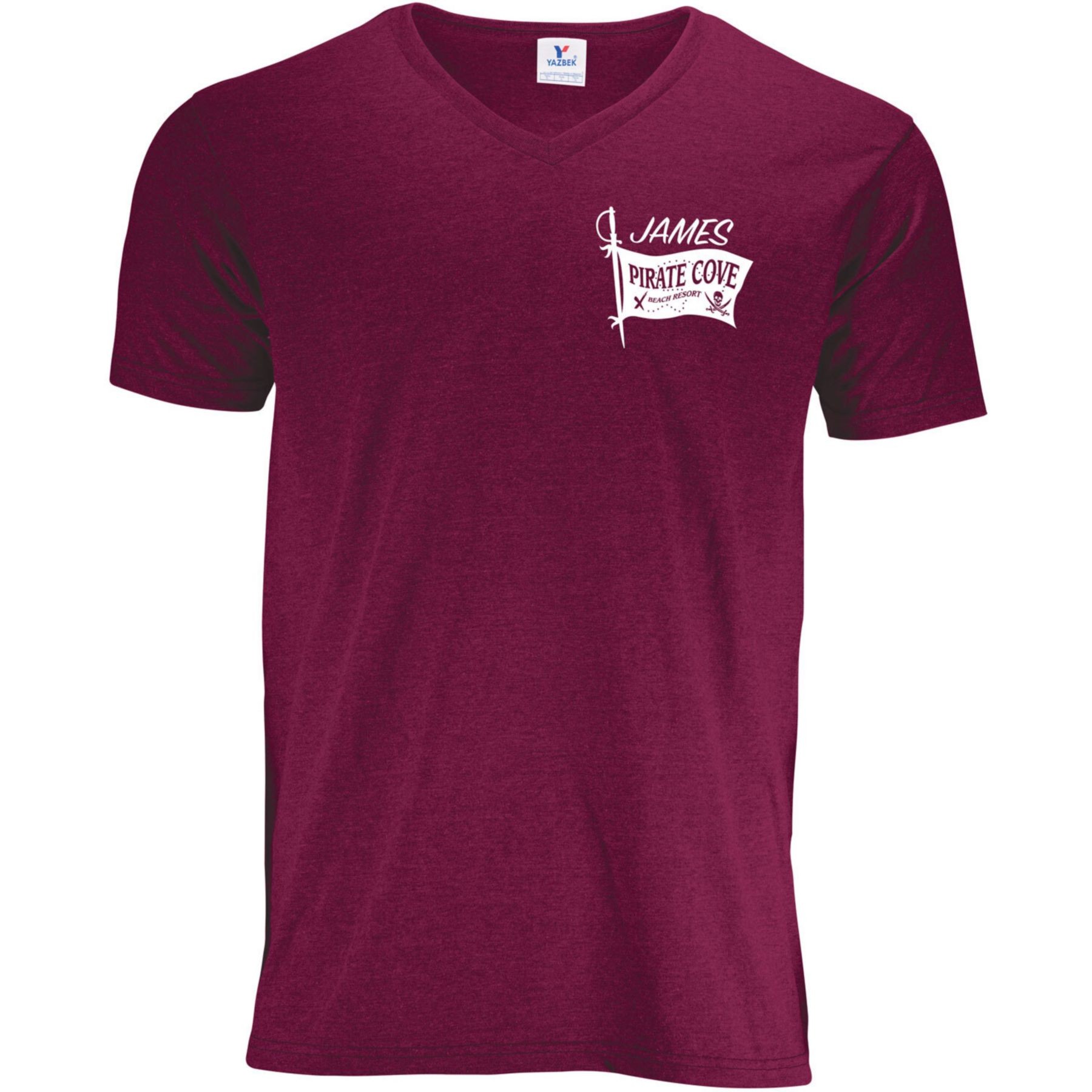Picture of Men's 50/50 V-Neck T-Shirt Screen Print