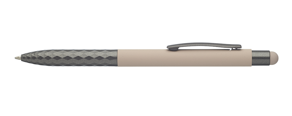 Picture of Geometric Aluminum Ball Point Pens with Stylus