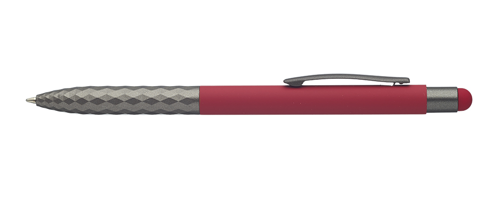 Picture of Geometric Aluminum Ball Point Pens with Stylus