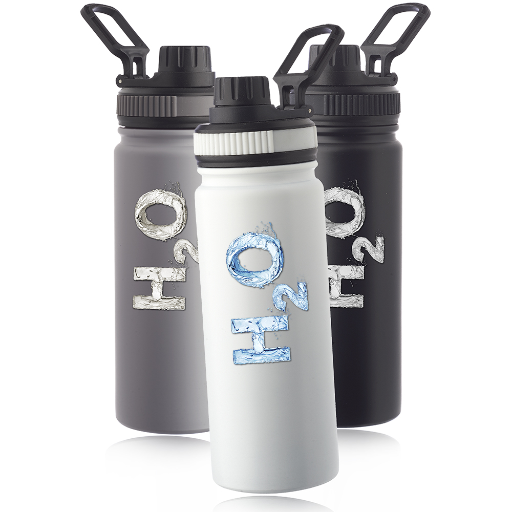 Picture of Houston 23 oz. Stainless Steel Water Bottle with Carrying Handle