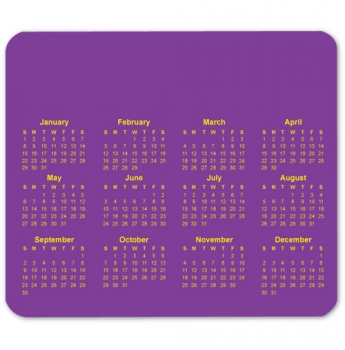 Picture of Customized Horizontal Calendar Mouse Pad