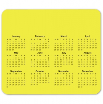 Picture of Customized Horizontal Calendar Mouse Pad