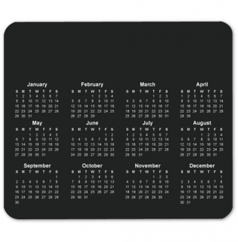 Picture of Customized Horizontal Calendar Mouse Pad