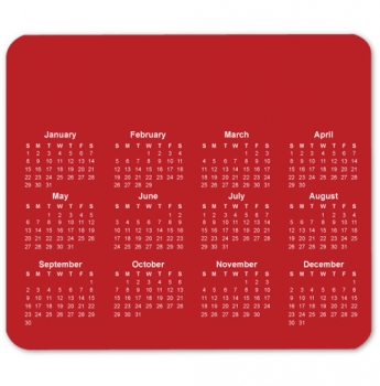 Picture of Customized Horizontal Calendar Mouse Pad