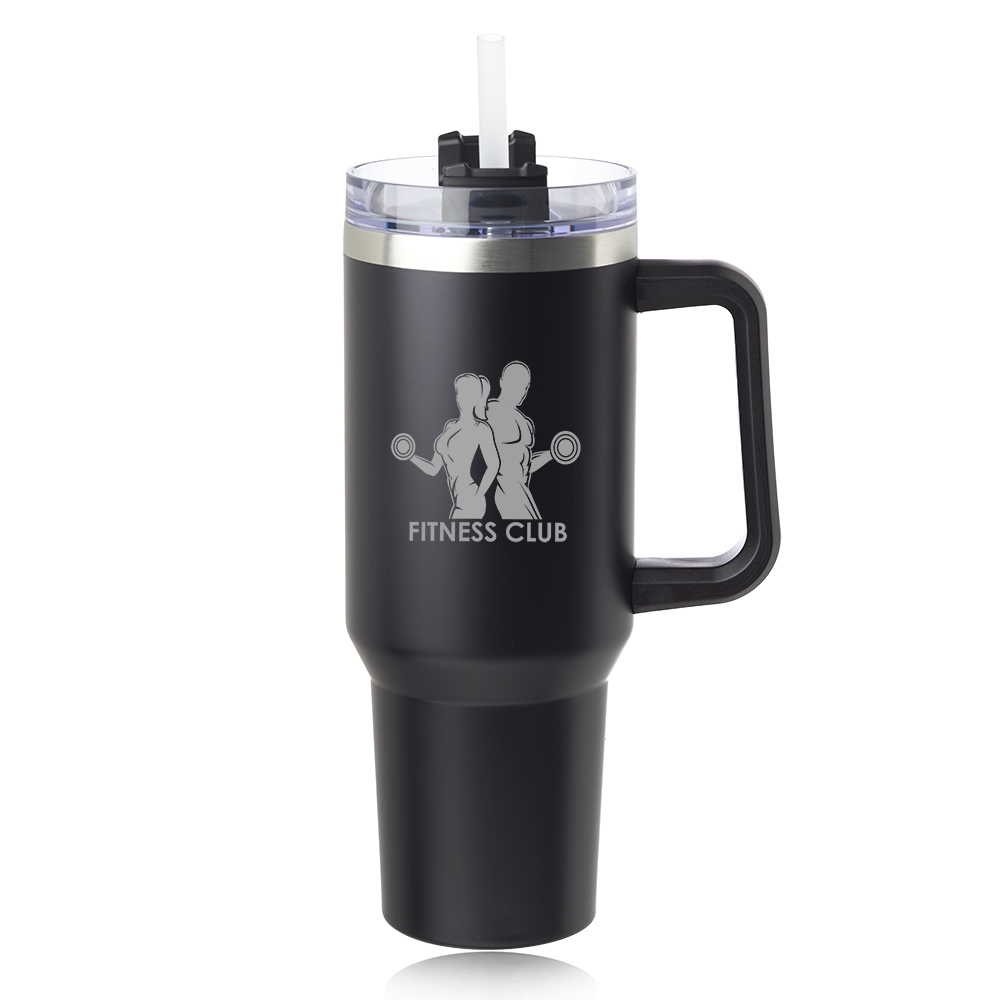 Picture of 40 oz. Alps Stainless Steel Travel Mugs with Handle
