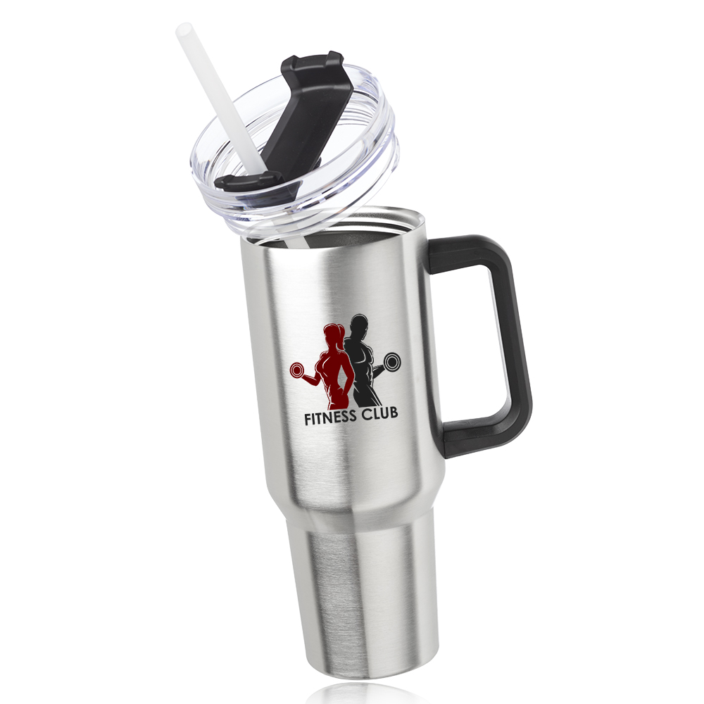 Picture of 40 oz. Alps Stainless Steel Travel Mugs with Handle