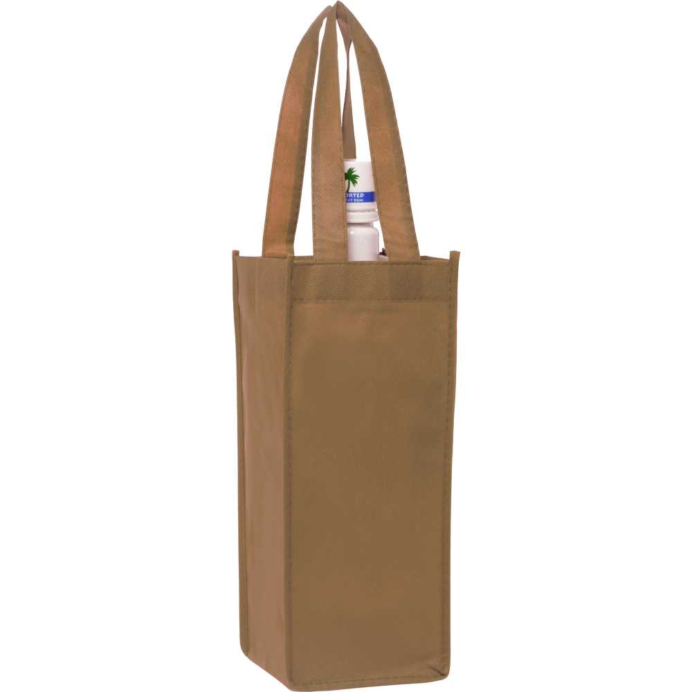 Picture of Non-Woven Vineyard One Bottle Wine Bags (5"x12")