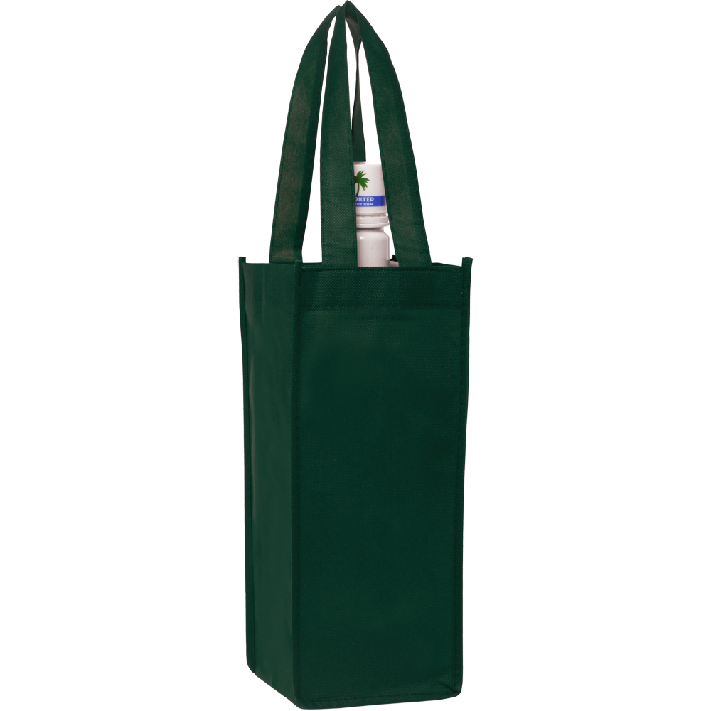Picture of Non-Woven Vineyard One Bottle Wine Bags (5"x12")