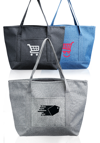Picture of Dungaree Pocket Heathered Tote Bags