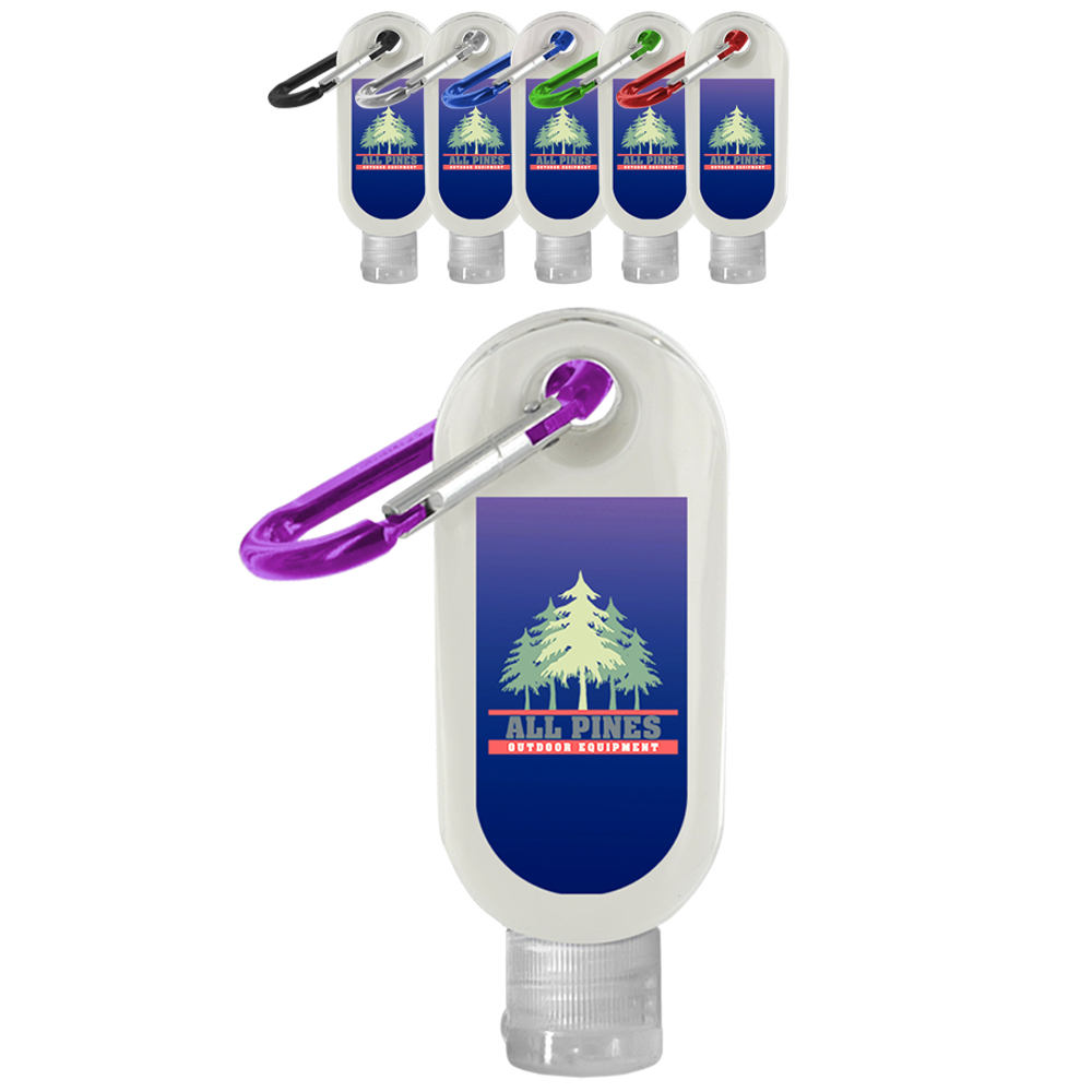 Picture of 1.9 oz. SPF 30 Sunscreen Bottle with Carabiner