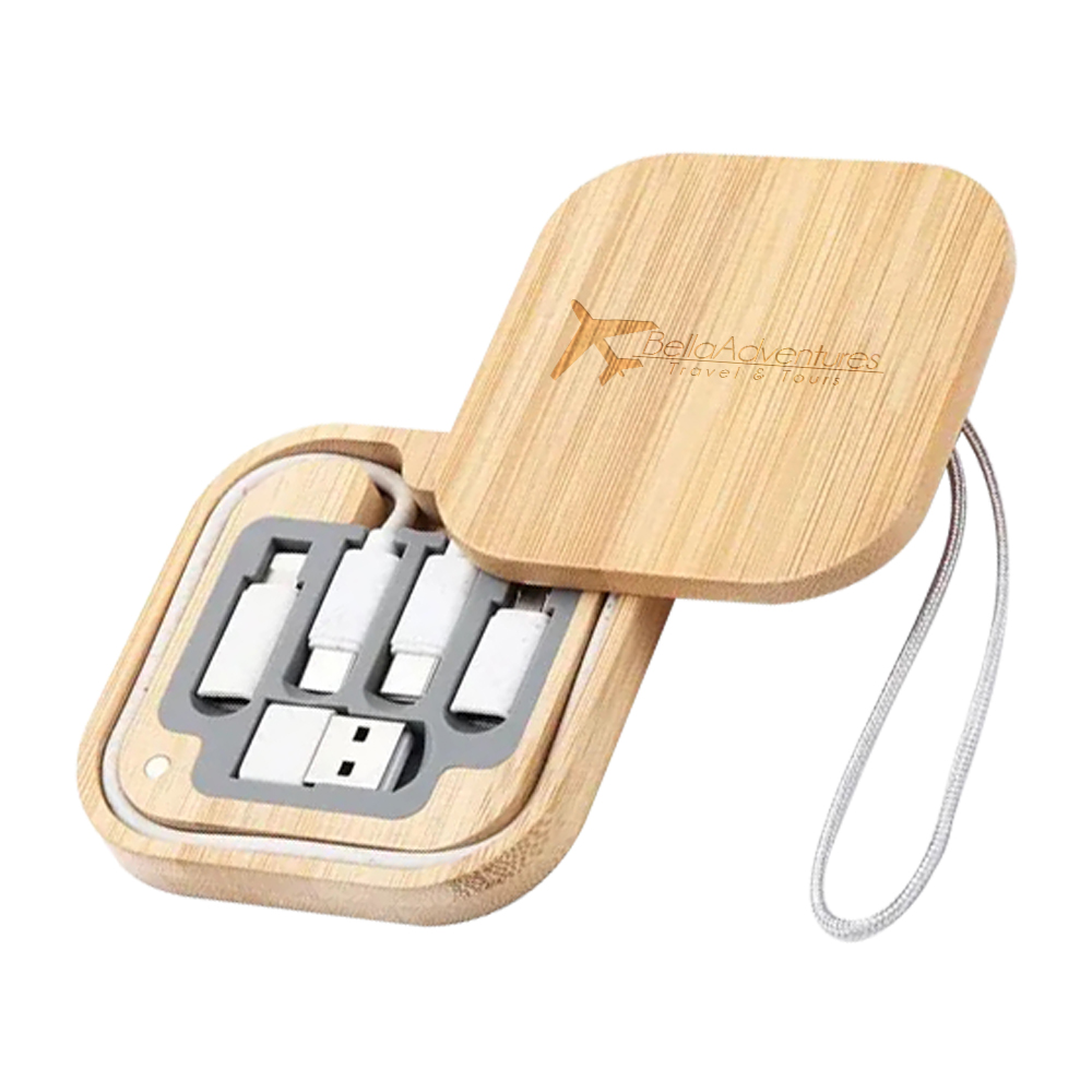 Picture of Wooden Grain Multi USB Adapter Cable Kit