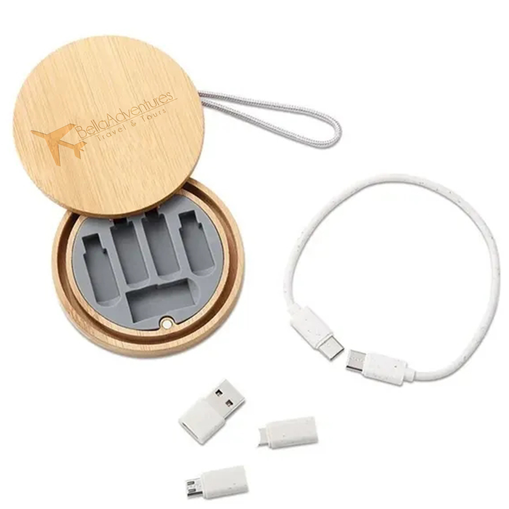 Picture of Wooden Grain Multi USB Adapter Cable Kit