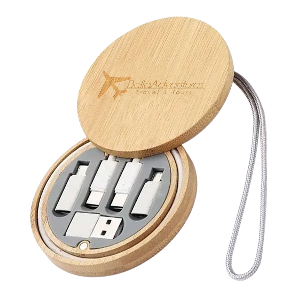 Picture of Wooden Grain Multi USB Adapter Cable Kit