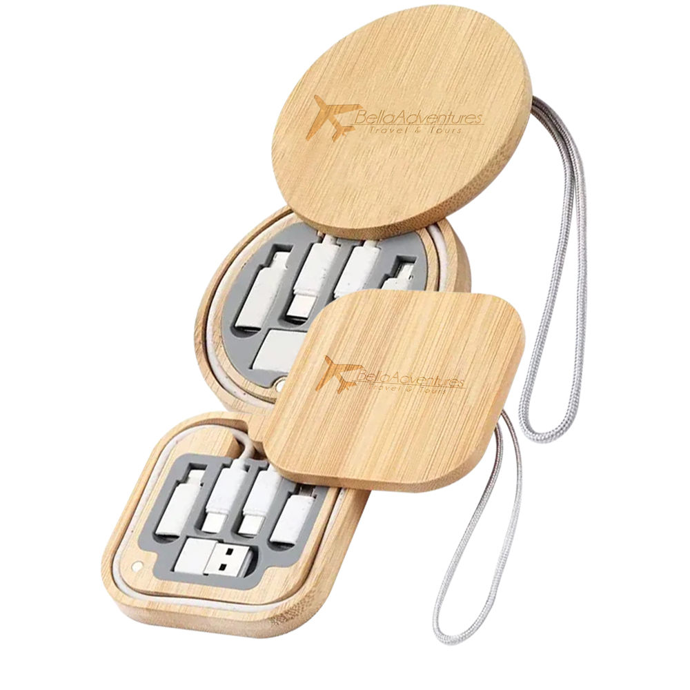 Picture of Wooden Grain Multi USB Adapter Cable Kit