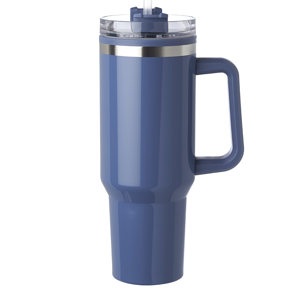 Picture of 40 oz. Hugo Plastic Interior Stainless Steel Travel Mugs