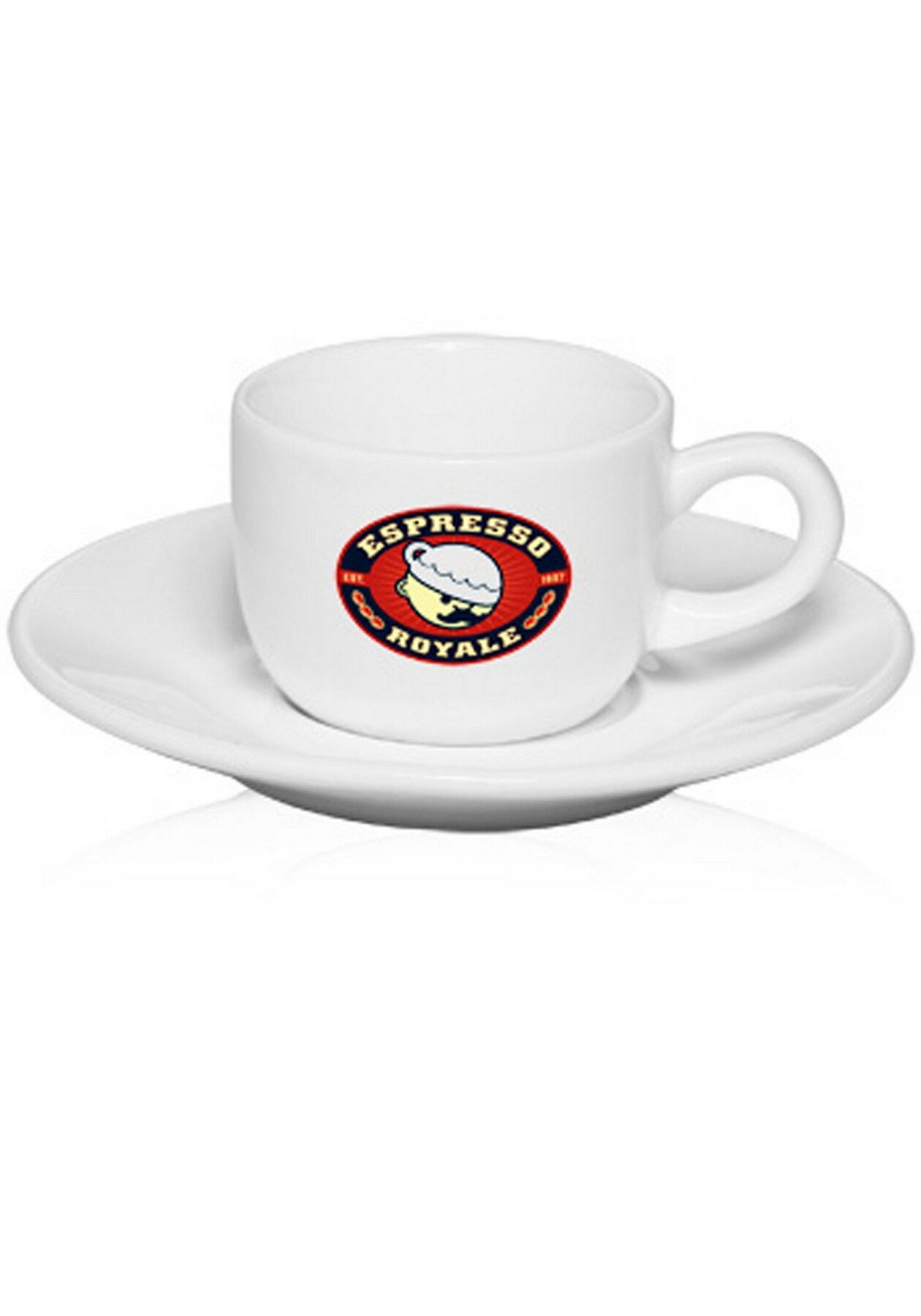 Picture of 2.5 Oz. Porcelain Espresso Cups with Saucer